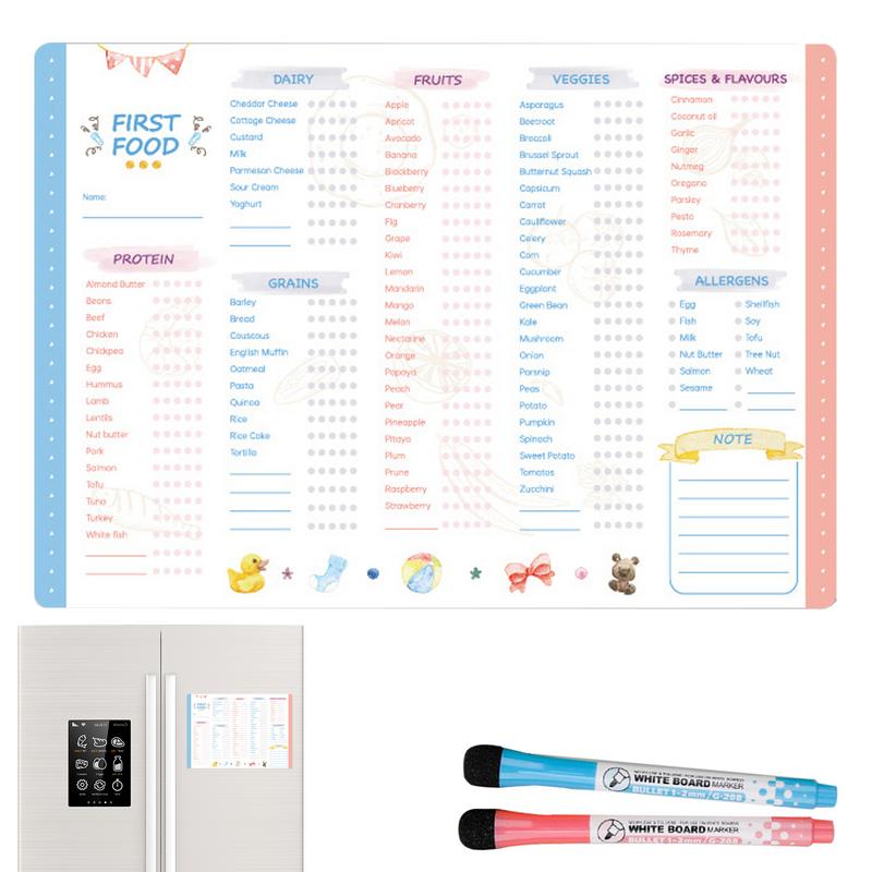 Baby Food List - Lista de verificación de primeros alimentos