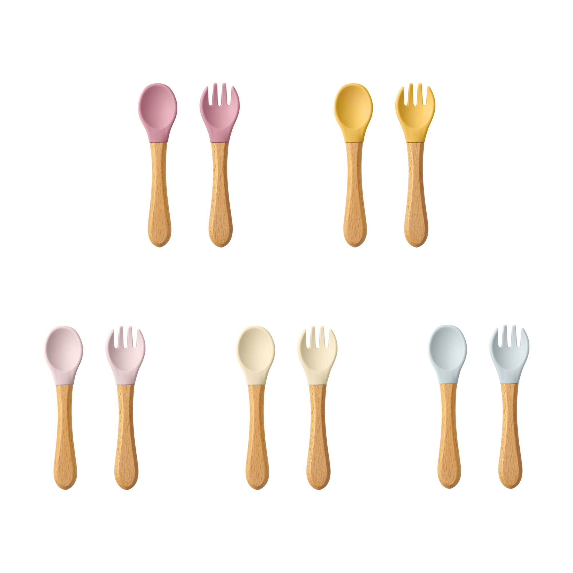 Baby Food Lunch - Juego de utensilios de cucharas de