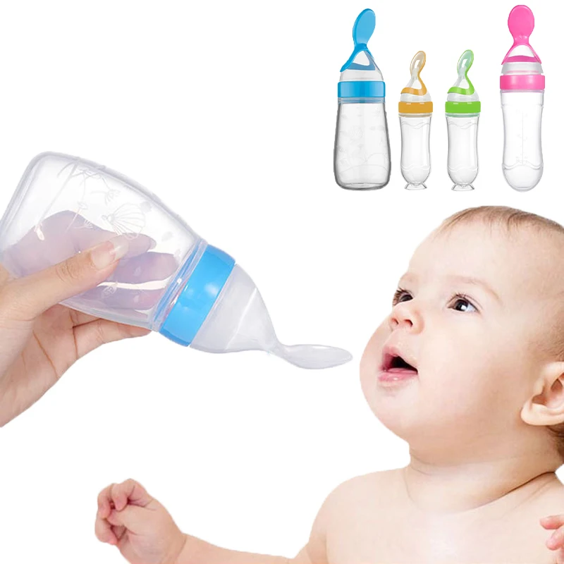 Baby Food Jar - Biberón seguro para alimentación de bebé,