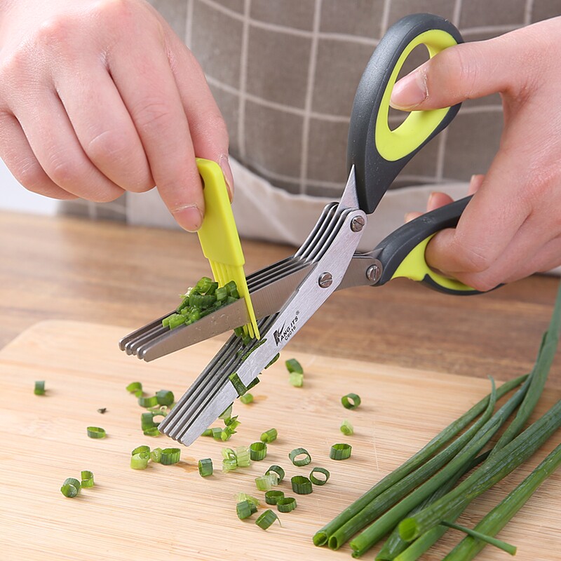 Tijeras para cebollín picado,  - Baby Food Scissors reseña y precio