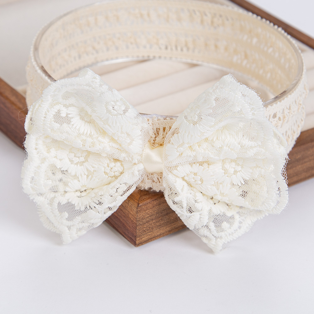 Diademas de encaje color crema - Baby Food Jelly reseña y precio