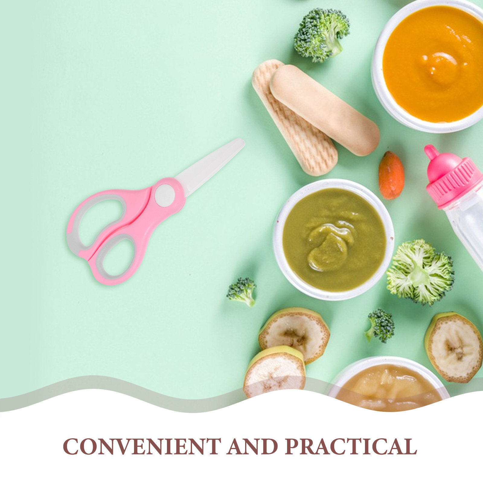 Tijeras portátiles de cerámica - Baby Food Scissors reseña y precio