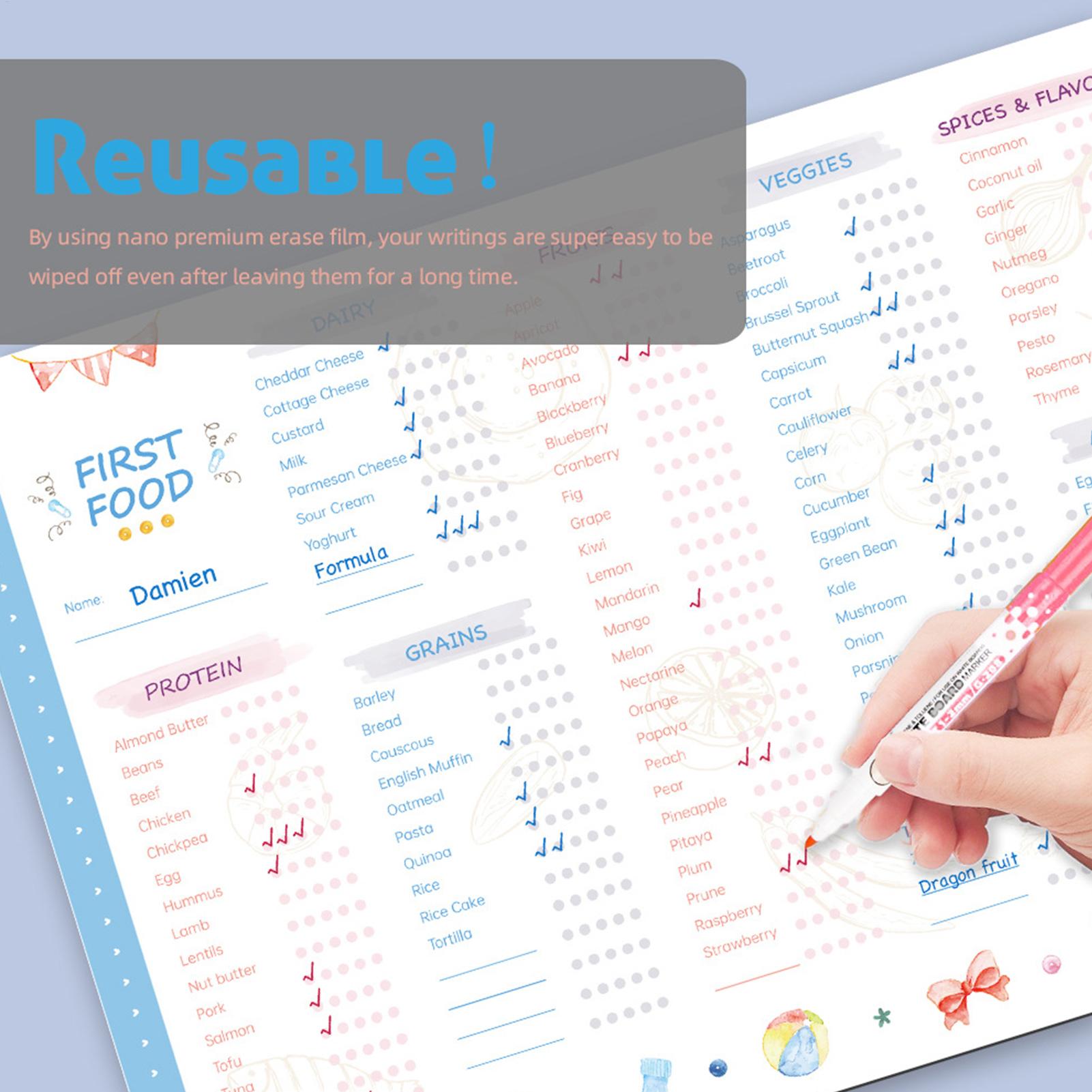 Tabla de Alimentos para Bebés  - Baby Food List reseña y precio