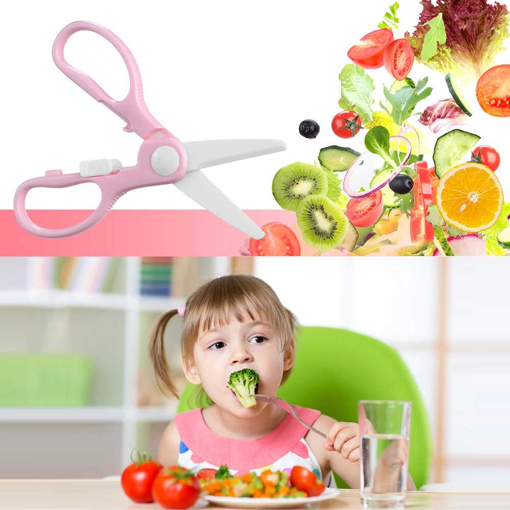 Suministros maternos y infanti - Baby Food Scissors reseña y precio
