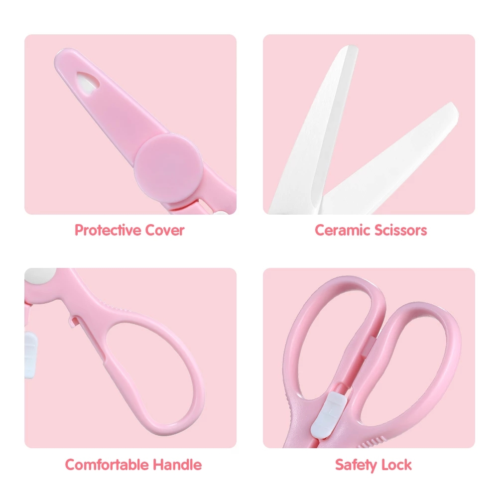 Suministros maternos y infanti - Baby Food Scissors reseña y precio